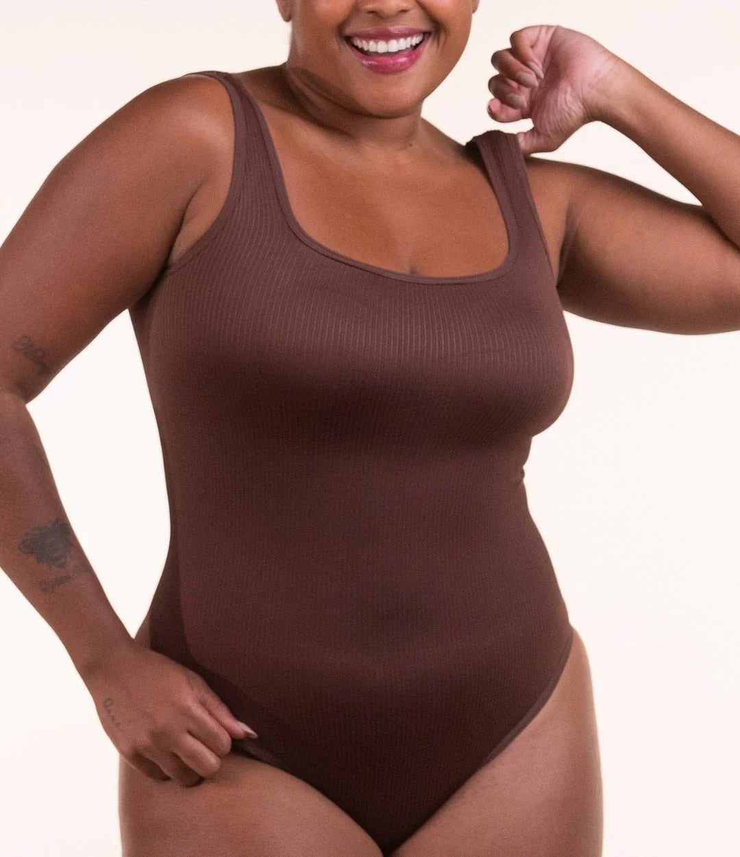 BodyGlow • Seamless Ribbed Shaping Bodysuit