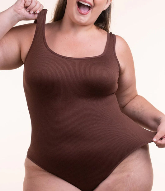 (BUY 1 GET 2) BodyGlow • Seamless Ribbed Shaping Bodysuit